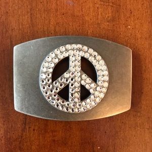 PEACE Sign Belt Buckle